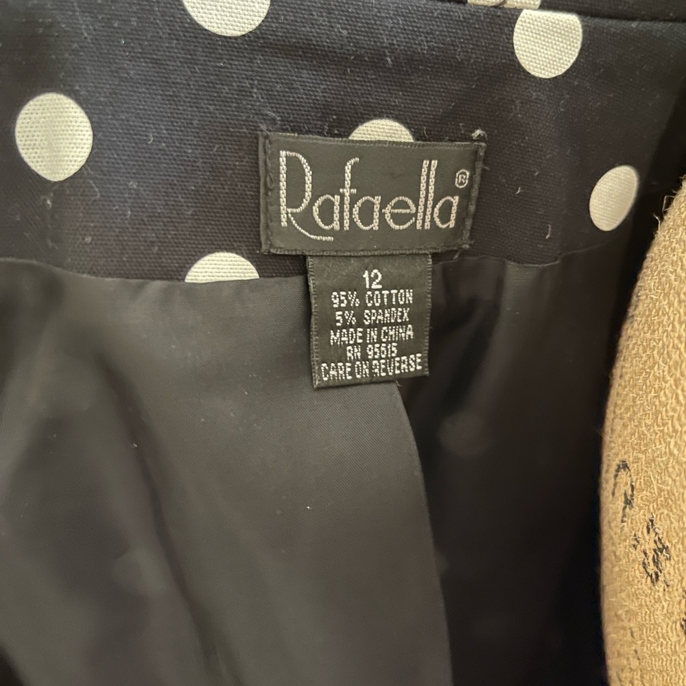 Rafaella Black Jacket with White Dots - Picture 5 of 6